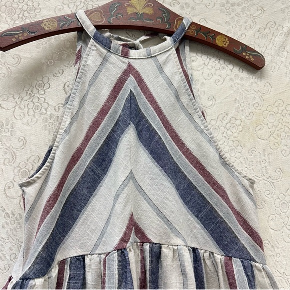 PinkBlush Cotton Striped Halter Neck Maternity Dress size large - Picture 10 of 15